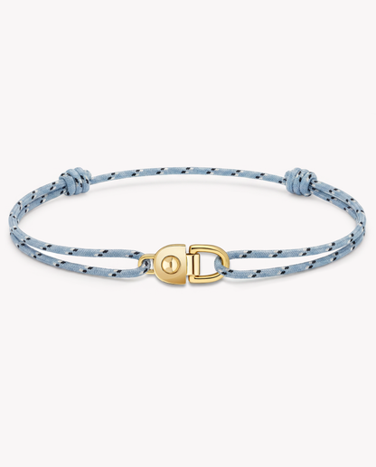 Gold Rivet Cord Bracelet