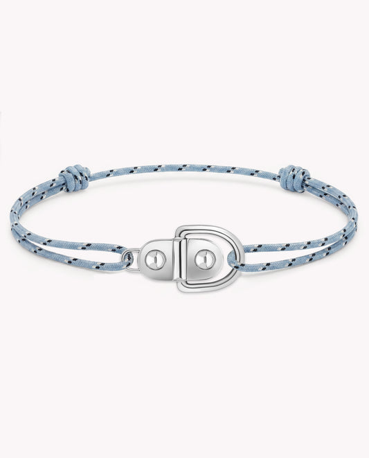 Bracelet sur cordon Rivet en argent